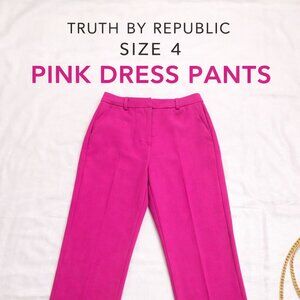 Truth by Republic Pink Dress Pants – Size 4 | Tailored Fit with Light Stretch